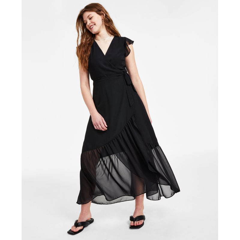 Bar Iii Petite Maxi Wrap Dress